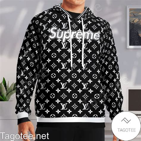 supreme louis vuitton hoodie zwart|supreme Louis Vuitton hoodie neymar.